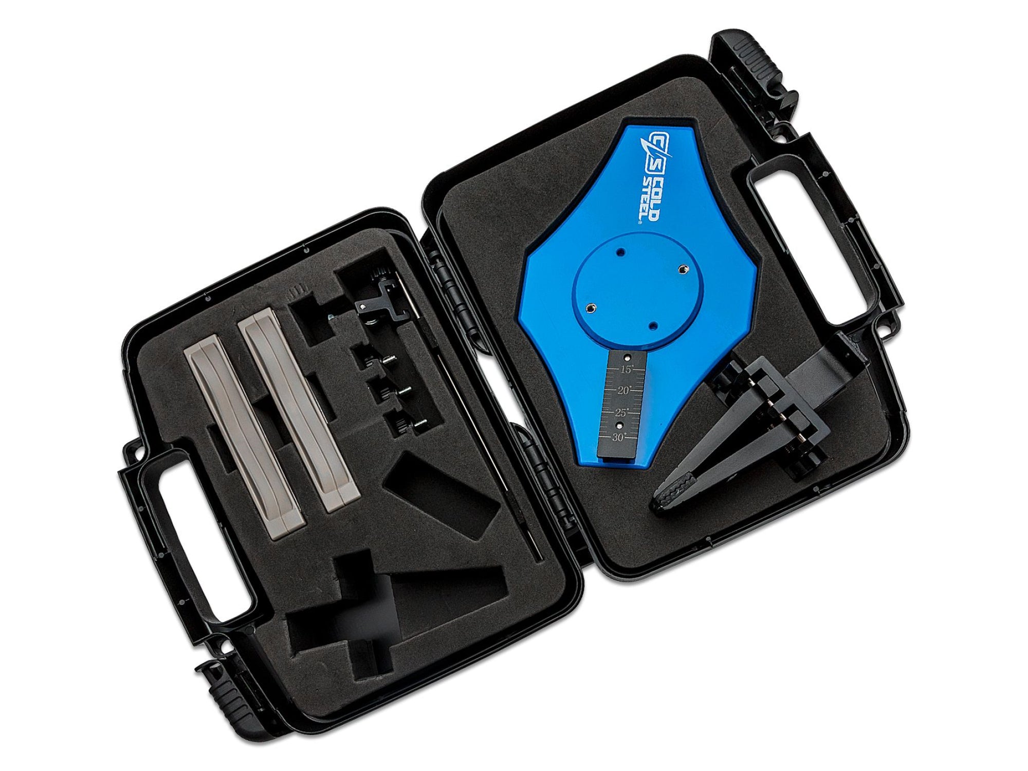 Cold Steel Benchtop Knife Sharpener Adjustable Angle 4-Grit Kit