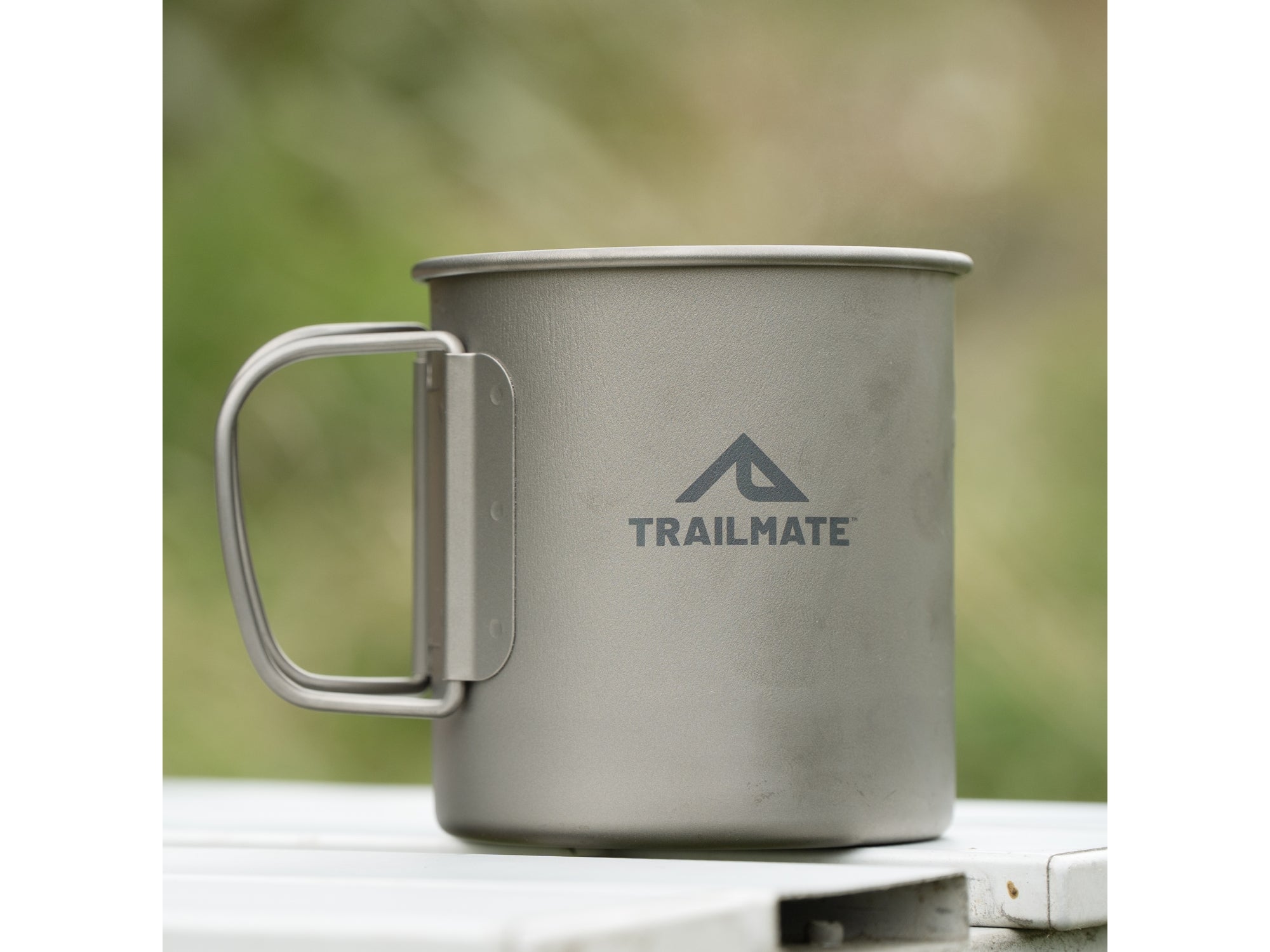 Trailmate Titanium Mug 450ml With Lid Lightweight