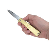 Mercator Knife Brass Folding 9cm Blade With Clip