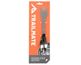 Stainless Steel Spork with Mini Serrated Knife