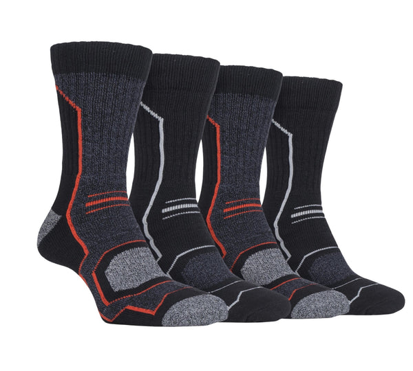 Storm Bloc Mens Technical Boot Socks 6-11 | Amber 4 Pack