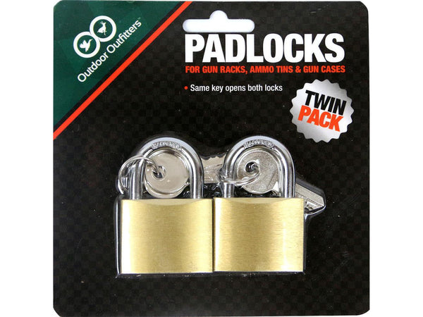Outdoor Outfitters Padlock Twin Pack
