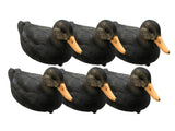Game On 20" Magnum Black Duck Decoy: 6-Pack