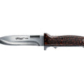 Walther Fixed Knife P38 Stainless 13.5cm with Leather Sheath