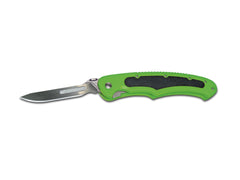 Havalon Piranta-Bolt Folding Knife: Shock Green