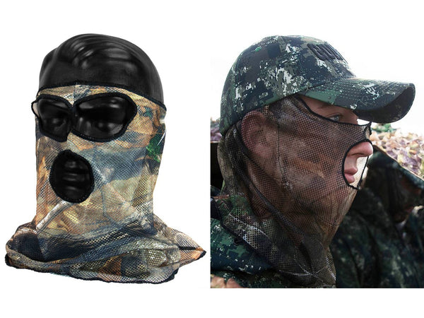 Forest Camo Mesh 3/4 Mask
