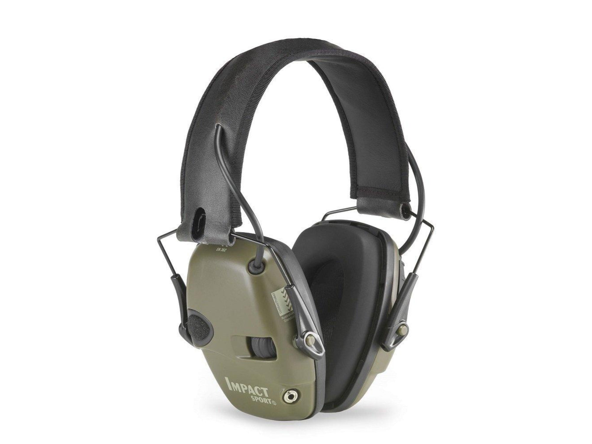 Howard Leight Impact Sport Earmuffs Green | Electronic Hearing Protection