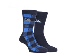 Storm Bloc Mens Thermal Boot Socks 6-11 | Blue 2 Pack