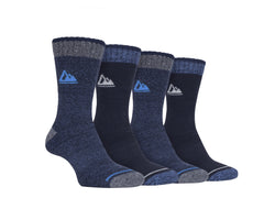 Storm Bloc Mens Perform Boot Socks 6-11 | Blue 4 Pack