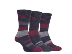 Storm Bloc Mens Striped Everyday Socks 6-11 | Red 3 Pack