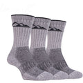 Storm Bloc Mens Luxury Heavy Cushion Boot Socks 6-11 | Grey 3 Pack