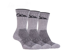 Storm Bloc Mens Luxury Heavy Cushion Boot Socks 6-11 | Grey 3 Pack
