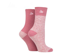 Storm Bloc Womens Super Soft Crew Socks 4-8 | Pink 2 Pack