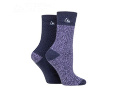 Storm Bloc Womens Super Soft Crew Socks 4-8 | Purple 2 Pack