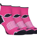 Storm Bloc Womens Breathable Ankle Trainer Socks 4-8 | Pink 3 Pack