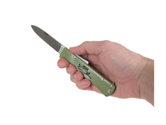 Mercator Folding Knife Cat Reed Green K55K Carbon Steel 9cm Blade