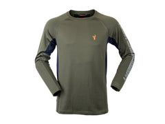 Hunters Element Eclipse Crew Long Sleeve Shirt: Green