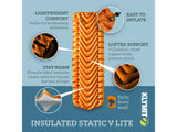 Klymit Insulated Static V Lite Sleeping Pad: Mango