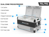 Frozen Dual Zone 12V Portable Fridge/Freezer 75L