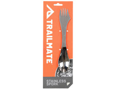 Stainless Steel Spork with Mini Serrated Knife
