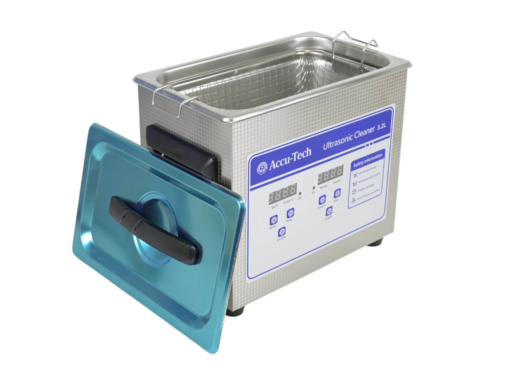 Accutech Ultrasonic Heated Cleaner 3.2L | 120W Digital Unit