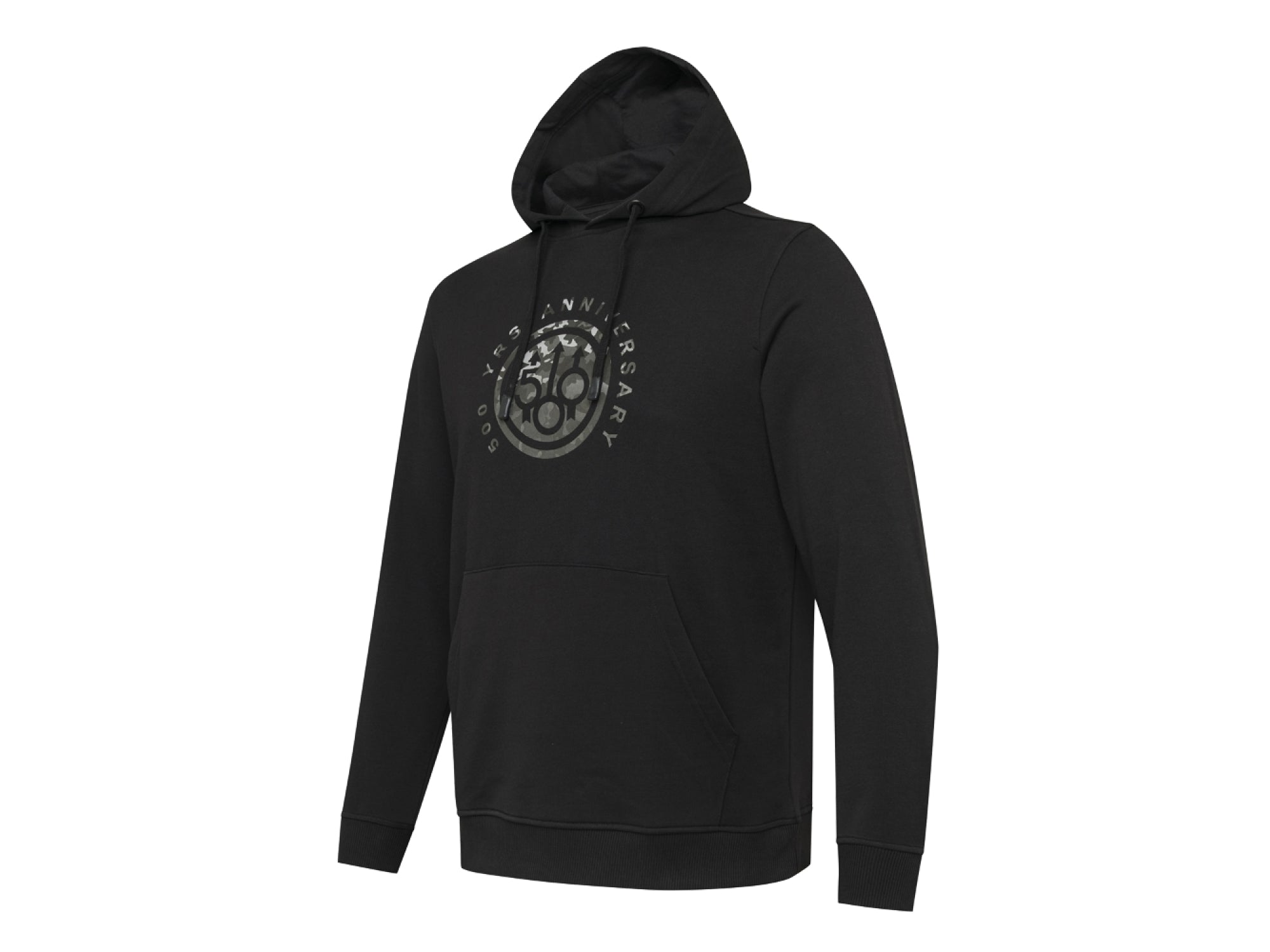 Beretta Mens 500 Years Hoodie | Black with Camo Logo