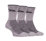 Storm Bloc Womens Luxury Heavy Cushion Boot Socks 4-8 | Grey 3 Pack