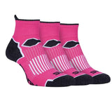 Storm Bloc Womens Breathable Ankle Trainer Socks 4-8 | Pink 3 Pack