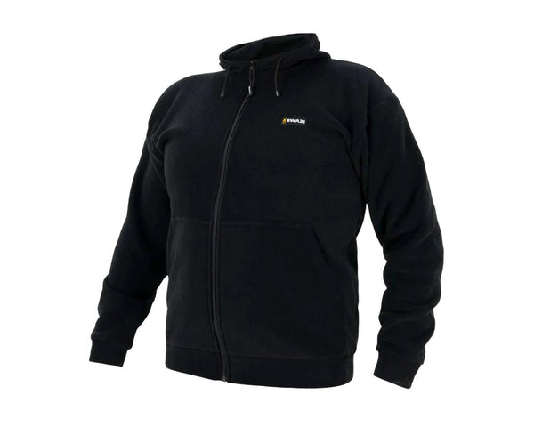 Swazi Rattler Polar Fleece Hooded Jacket Black