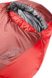 Rab Solar Eco 3 Sleeping Bag (-8 °C) Oxblood Red