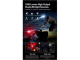 Klarus HL1 Rechargeable Headlamp 1200 Lumens