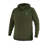 Swazi Brocco Hooded Long Sleeve Fleece Shirt Olive