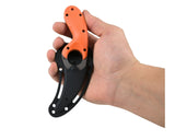 CRKT Kommer Bear Claw Veff Serrated Fixed Knife | Orange