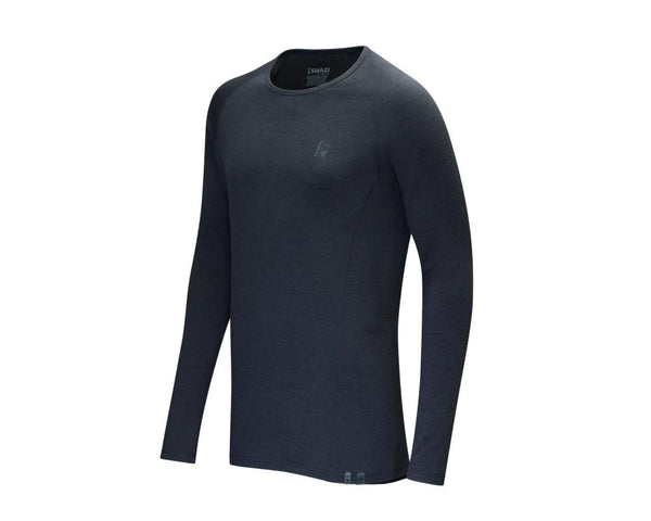 Swazi Hoodoo Merino Thermal Long Sleeve Top - Iron Sand