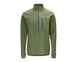 Swazi Micro Long Sleeve Fleece Shirt with 1/2 Zip - Ranger