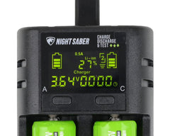 Night Saber Smart Portable Battery Charger USB-C 2-Slot