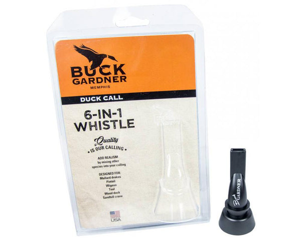 Buck Gardner Mallard Duck Call: 6-in-1 Whistle