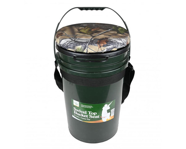 Game On Waterproof Storage Bucket with Top Swiveling Seat