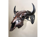 Skull Hooker Big Hooker Trophy Mount: Graphite Black